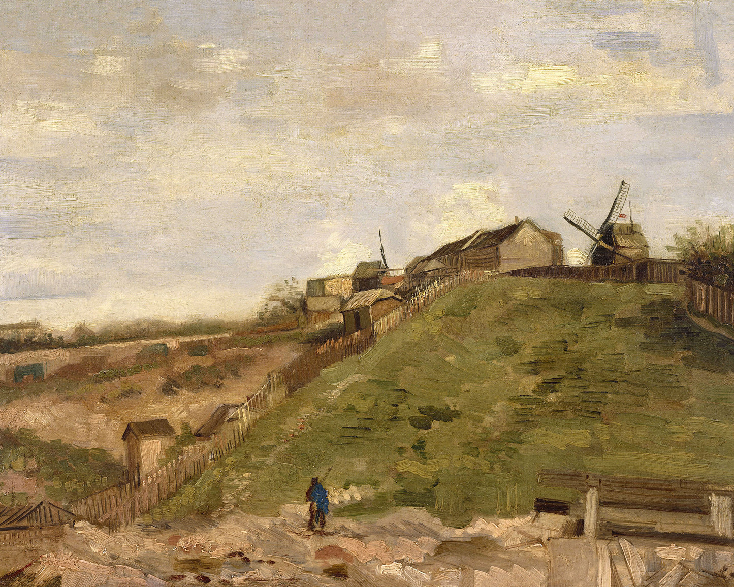 Art print of The Hill of Montmartre with Stone Quarry by Vincent Van Gogh, 1886