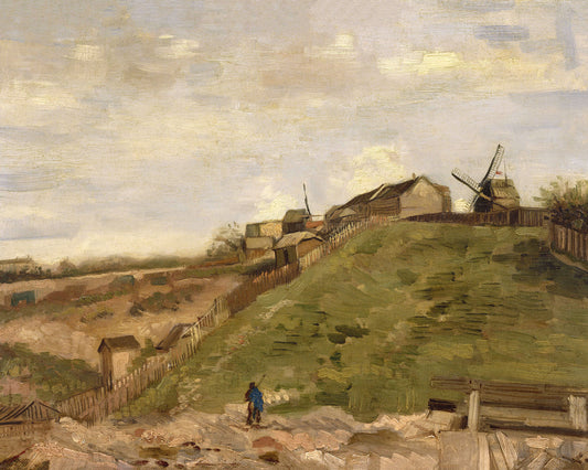 Art print of The Hill of Montmartre with Stone Quarry by Vincent Van Gogh, 1886