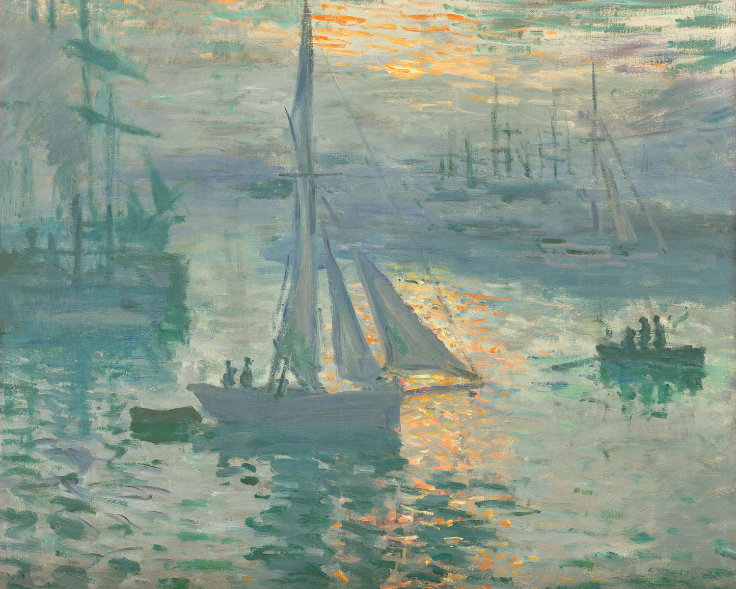 Art print of Sunrise by Claude Monet, 1873