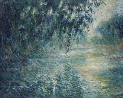 Art print of Morning on the Seine by Claude Monet, 1898