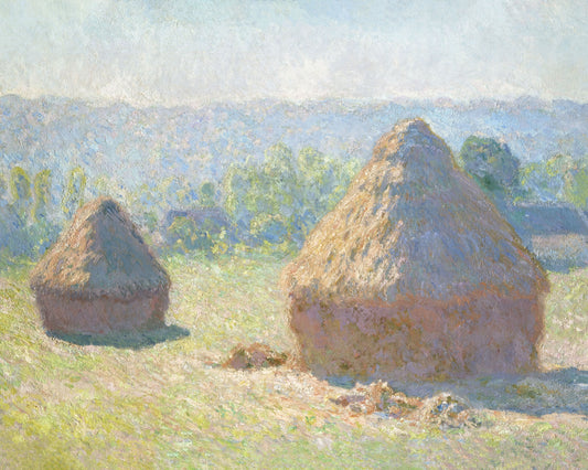 Art print of Haystacks, end of Summer by Claude Monet, 1891