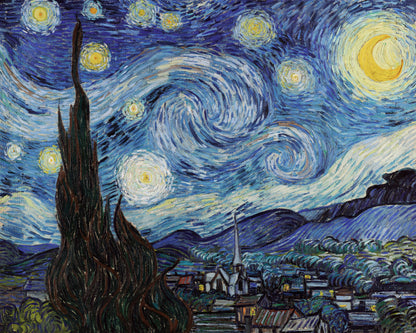 Art print of The Starry Night by Vincent Van Gogh, 1889