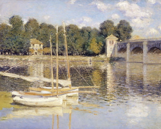 Art print of The Argenteuil Bridge by Claude Monet, 1874