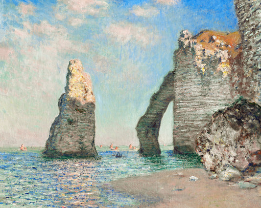 Art print of The Cliffs at Étretat by Claude Monet, 1885