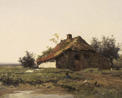 Art print of Farm in the Open Fields by Paul Gabriel, c. late 19th century
