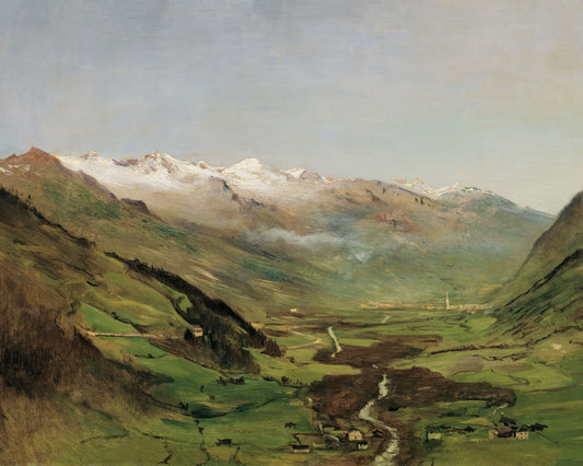 Art print of The Gastein Valley I by Anton Romako, 1877