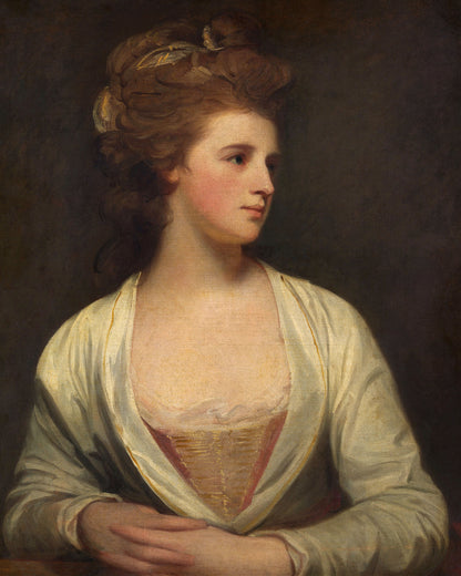 Art print of Portrait of a Woman, Said to Be Emily Bertie Pott, died 1782) by George Romney, 1782