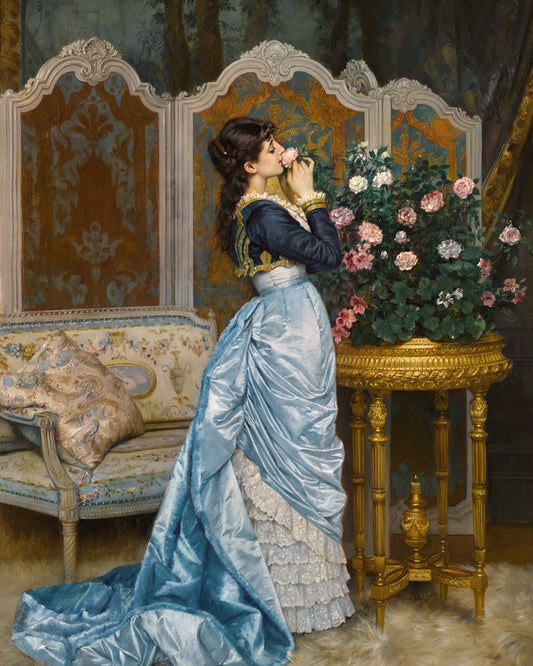 Art print of Day Dreaming by Auguste Toulmouche, 1881