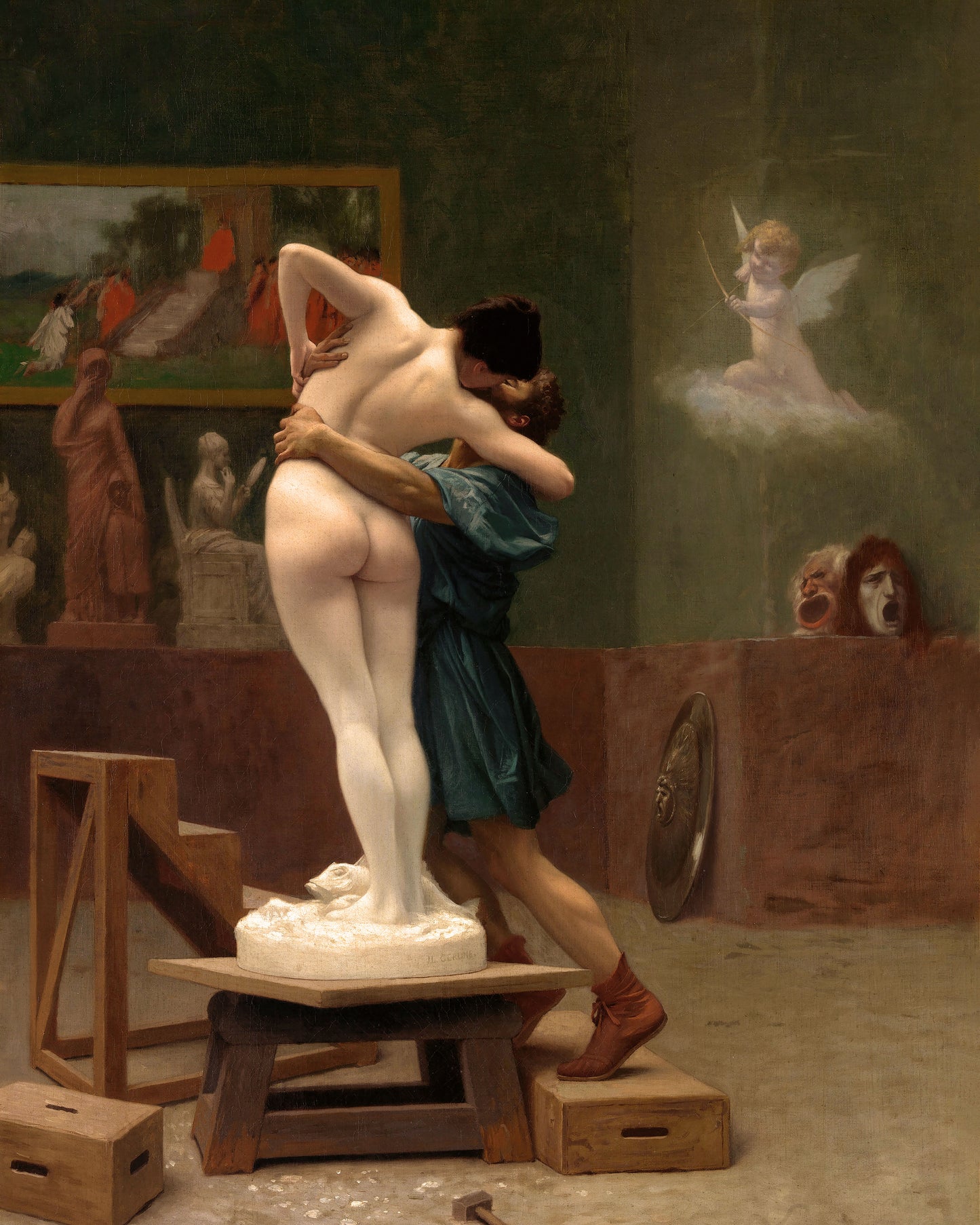 Art print of Pygmalion and Galatea by Jean-Léon Gérôme, c. 1890
