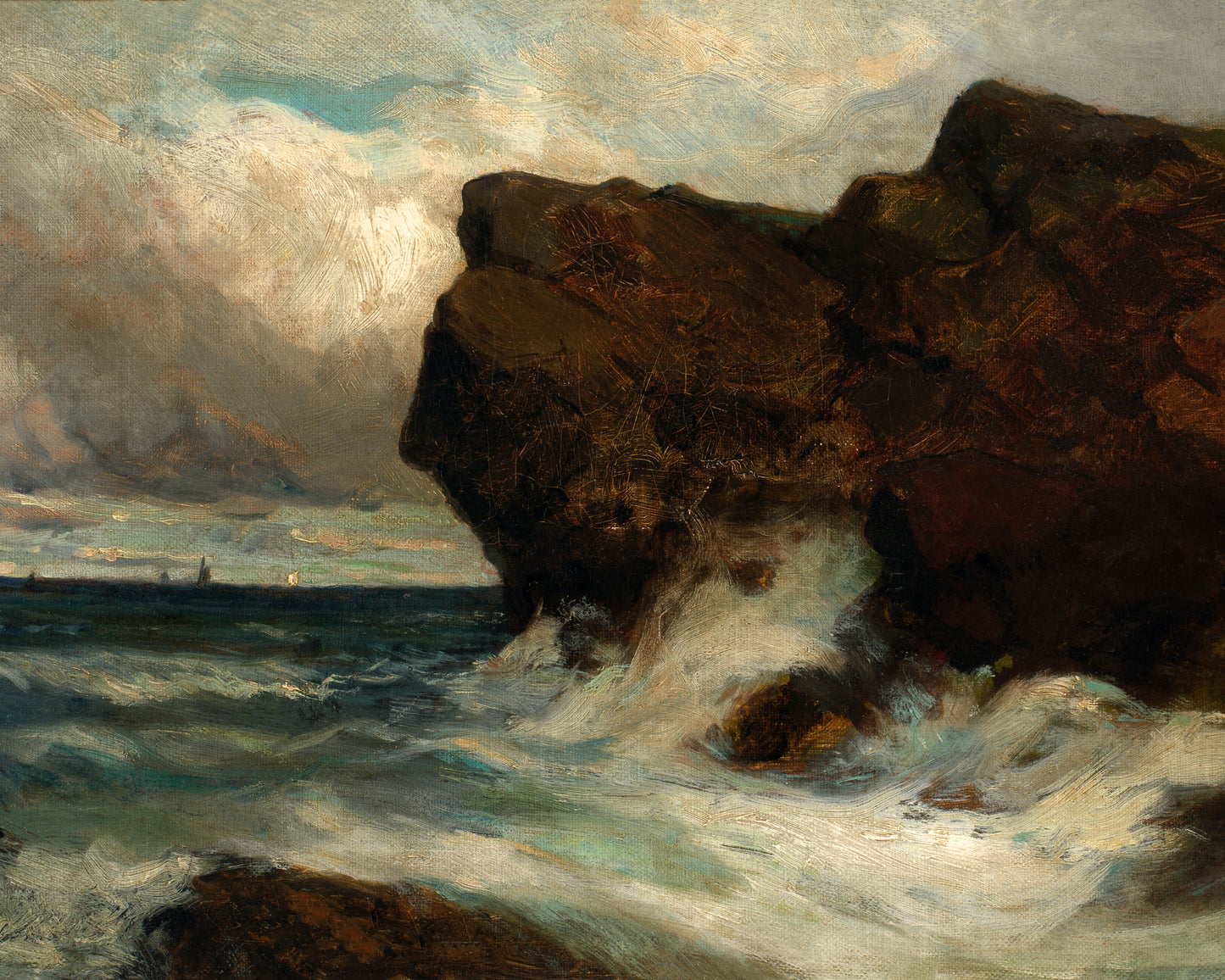 Art print of Ocean Cliffs by Edward Mitchell Bannister, 1881