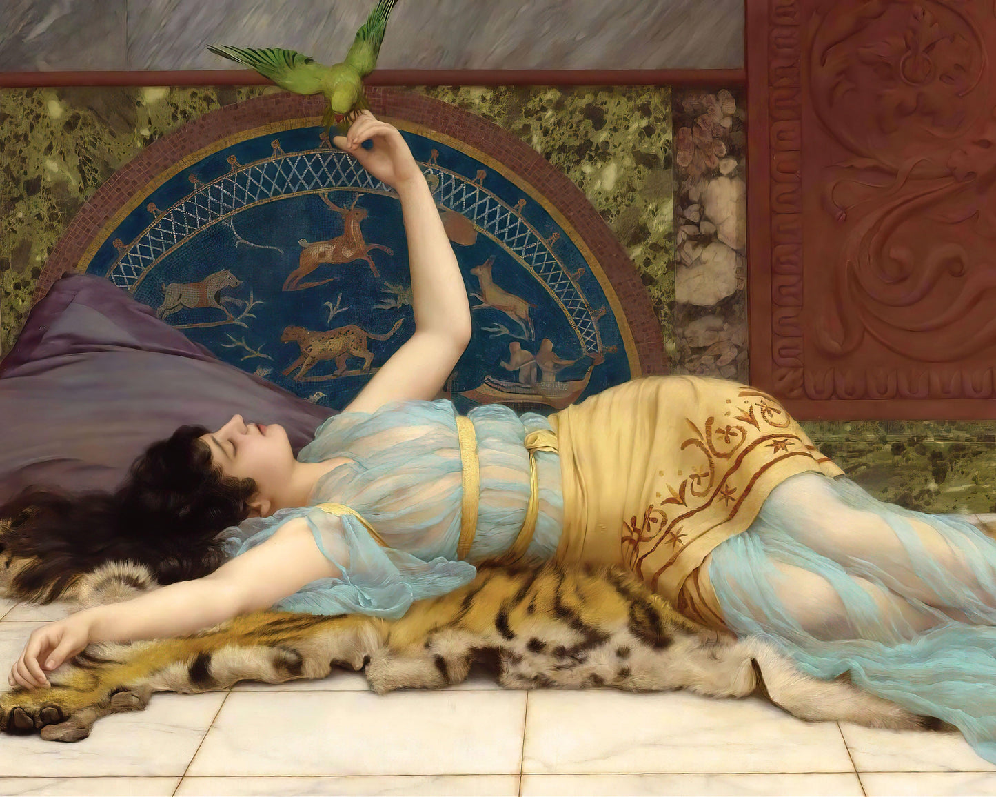 Art print of Dolce far Niente by John William Godward, 1897