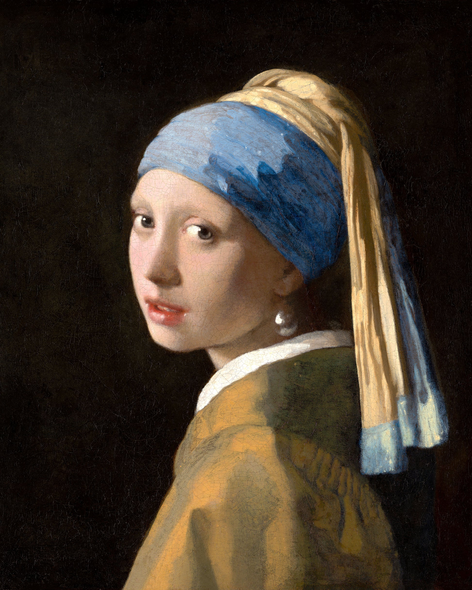 Art print of Girl with a Pearl Earring by Johannes Vermeer, 1665