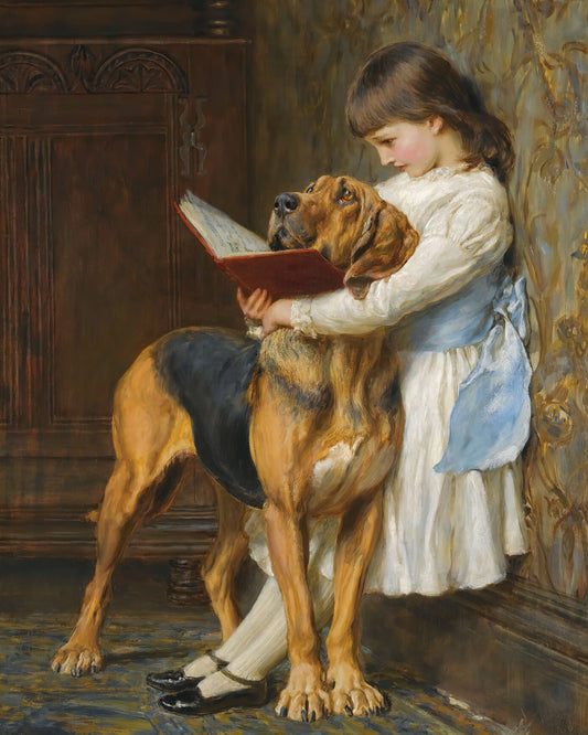 Art print of Compulsory Education by Briton Riviere, 1887