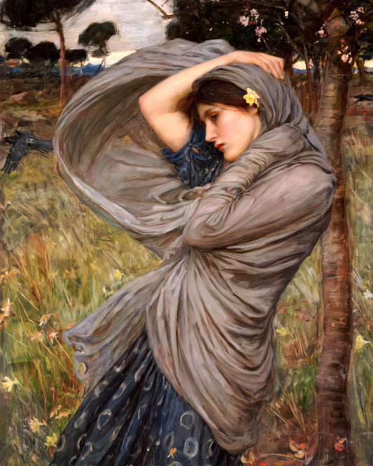 Art print of Boreas by John William Waterhouse, 1903