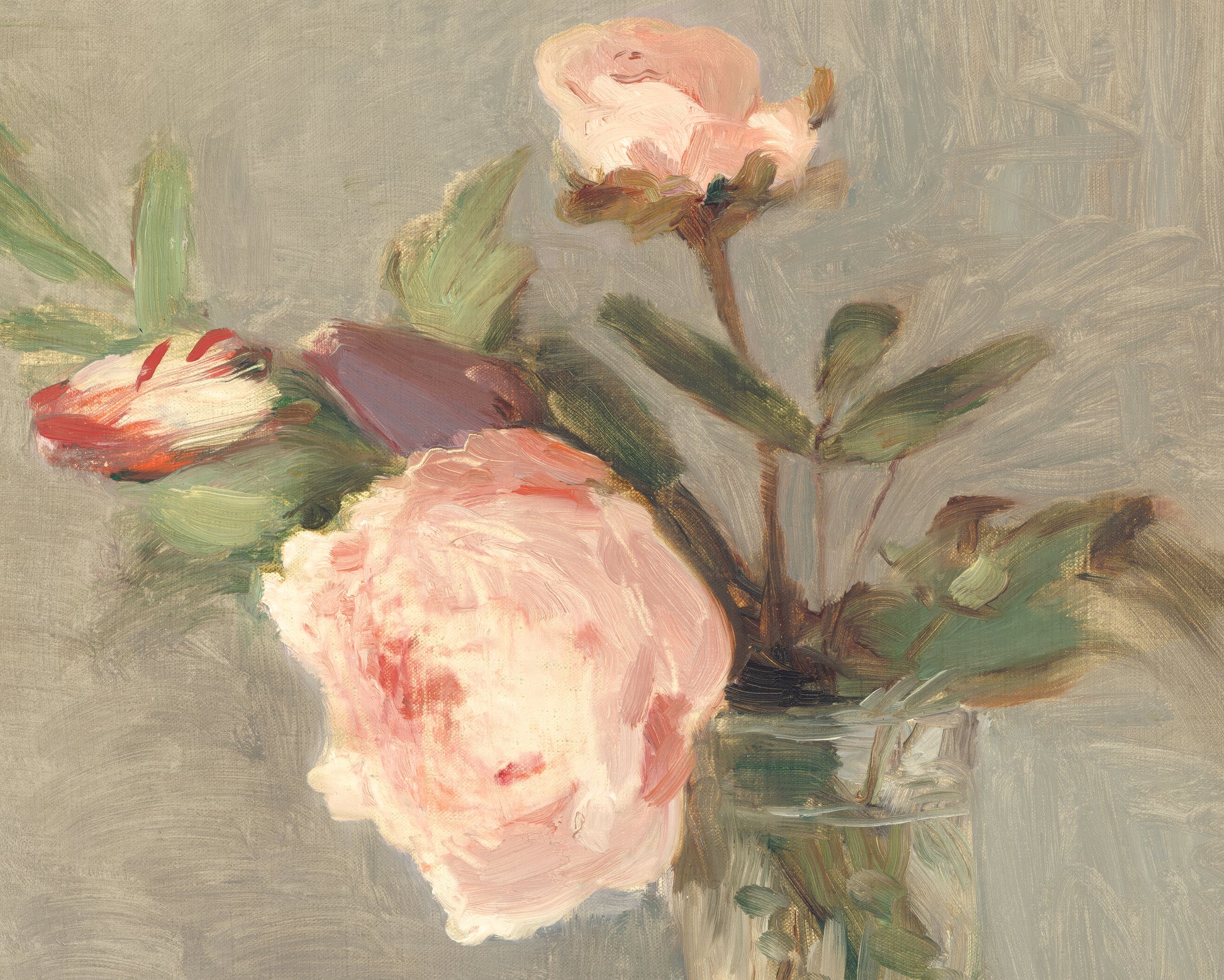 Art print of Peonies by Berthe Morisot, 1869