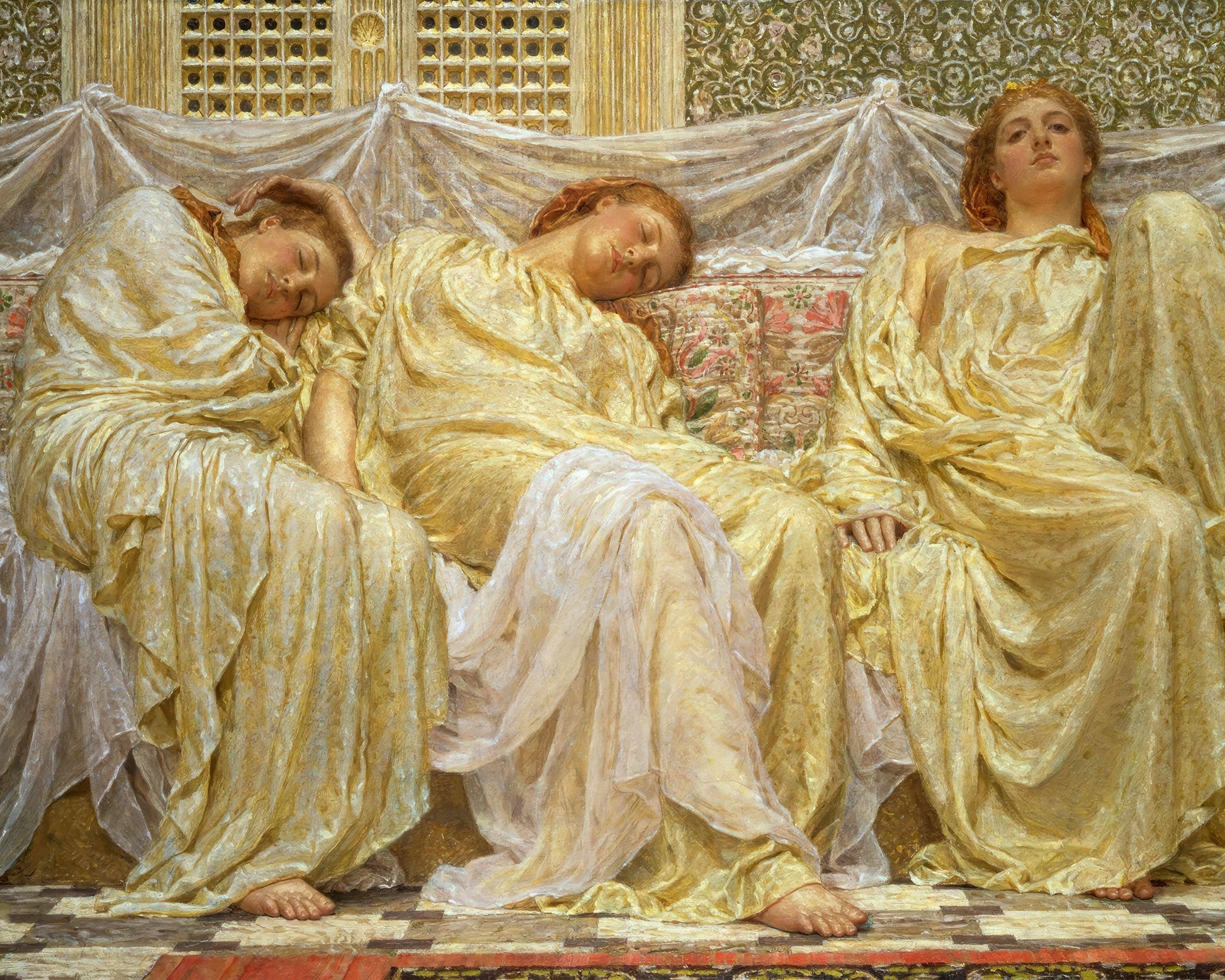 Art print of Dreamers by Albert Joseph Moore, 19th century