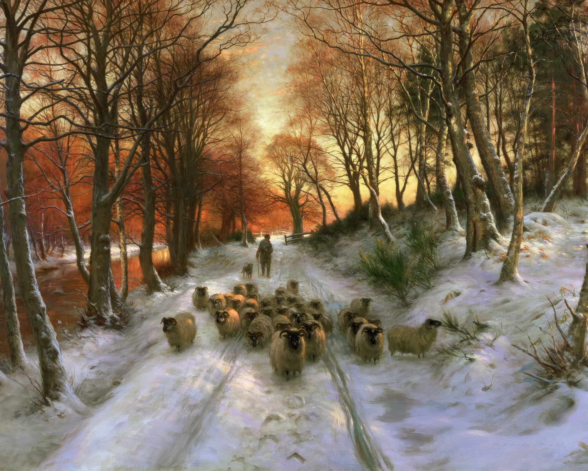 Art print of Glowed with the Tints of Evening Hours by Joseph Farquharson, 1846-1935