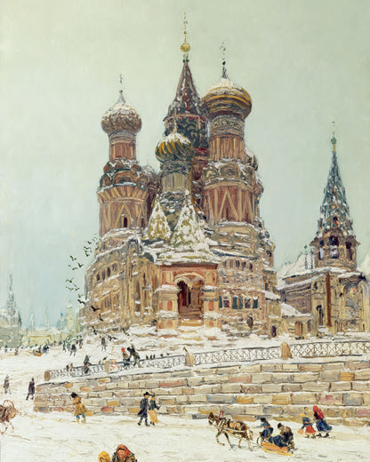 Art print of Church of St. Basil by Nikolay Dubovskoy, c. 1916-1917