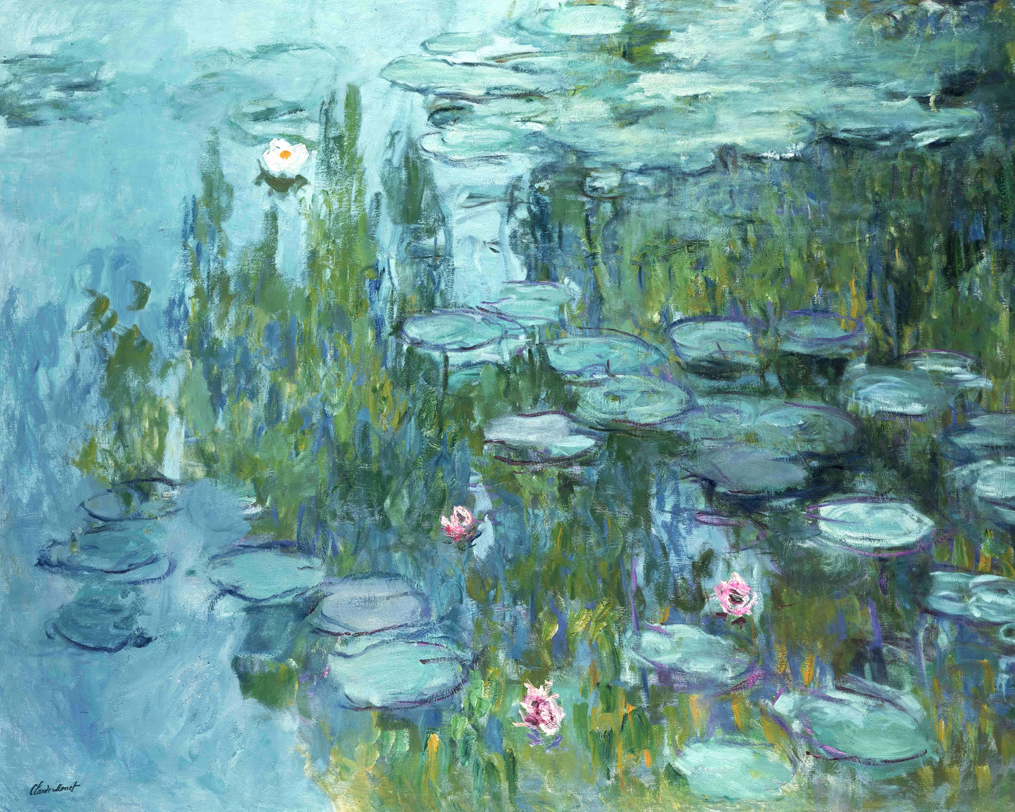 Art print of Water Lilies by Claude Monet, c. 1915