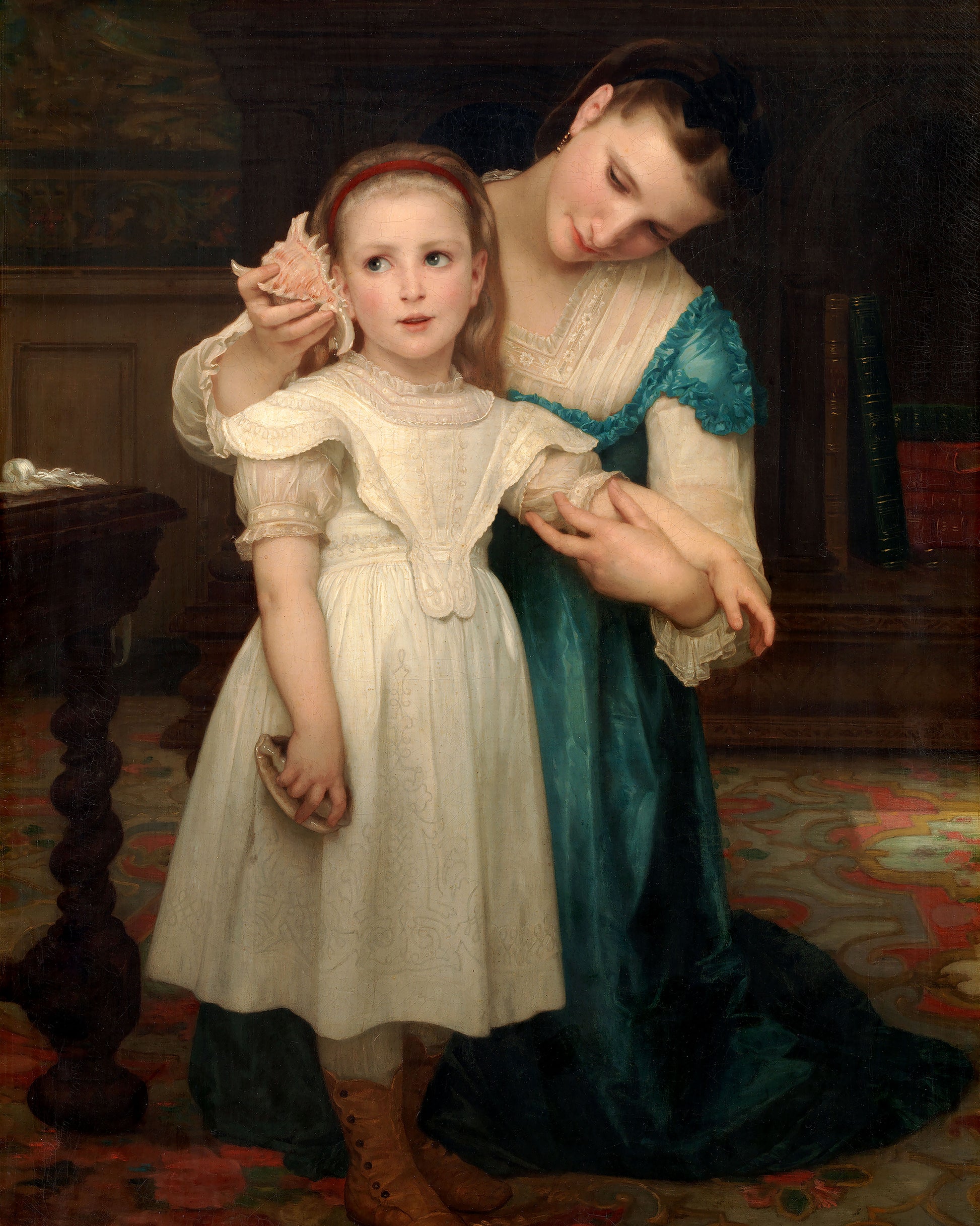 Art print of Indoors by William-Adolphe Bouguereau, 1871