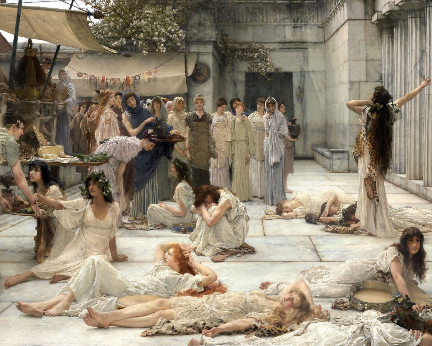 Art print of The Women of Amphissa by Lawrence Alma-Tadema, 1887