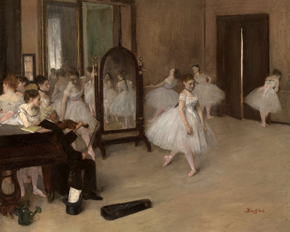Art print of The Dancing Class by Edgar Degas, c. 1870