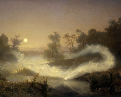 Art print of Dancing Fairies by August Malmström, 1866