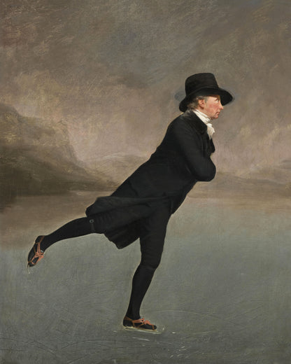 Art print of The Reverend Robert Walker Skating on Duddingston Loch, The Skating Minister) by Henry Raeburn, 1790s