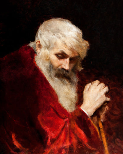 Art print of Bust of a Bearded Old Man by Leon Wyczółkowsk, 1876