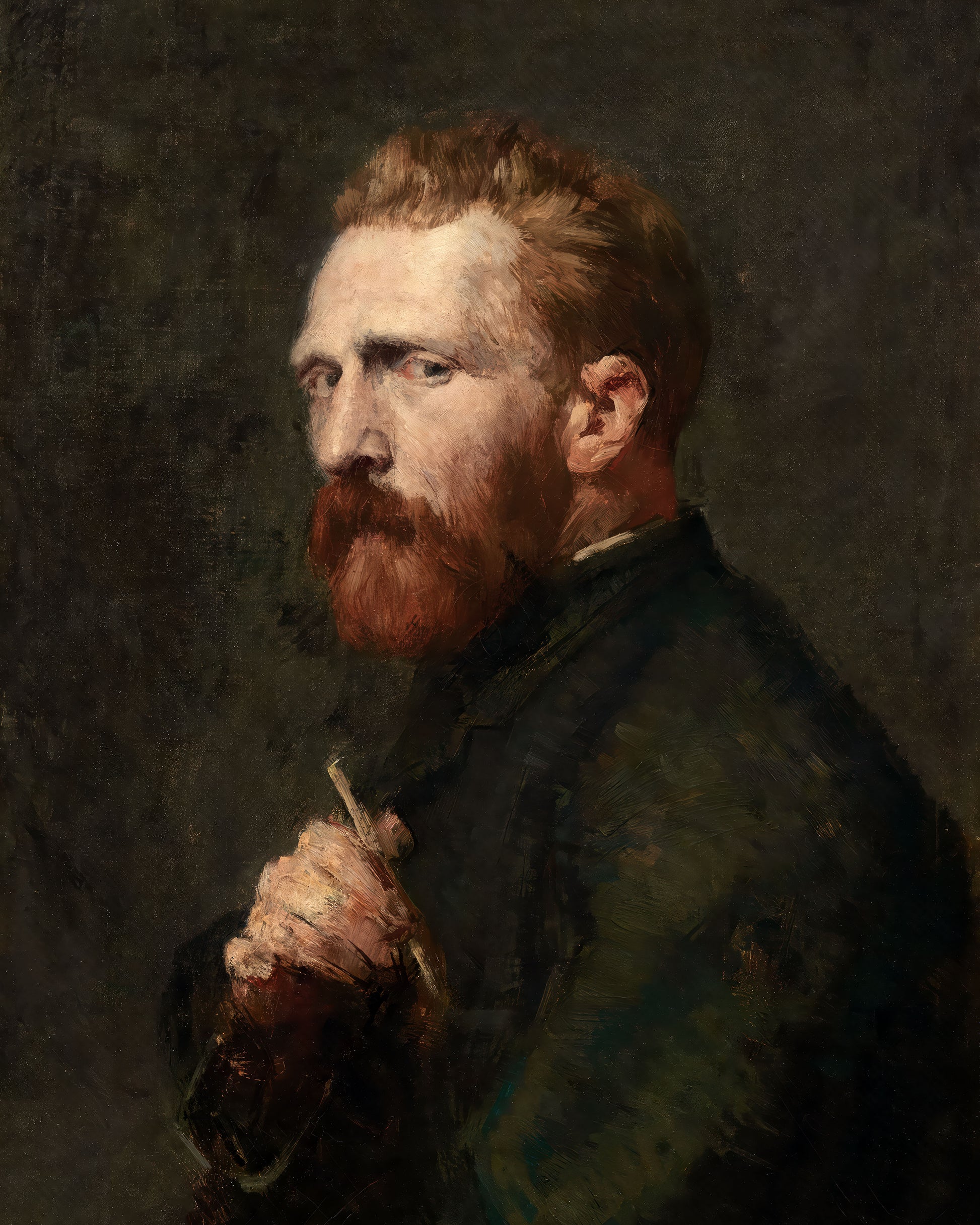 Art print of Portrait of Vincent Van Gogh by John Russell, 1886