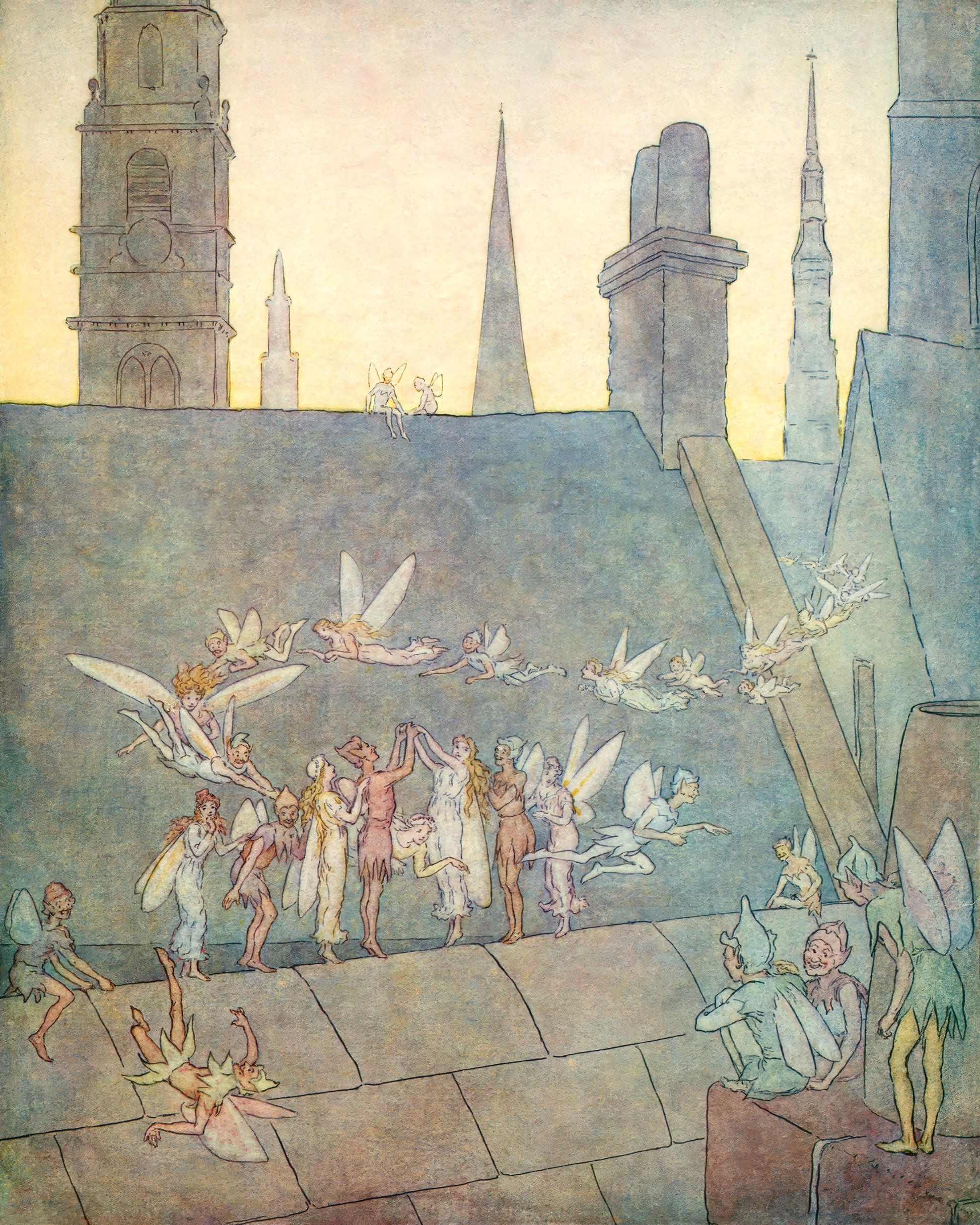 Art print of Oranges and Lemons by Leonard Brooke, 1913