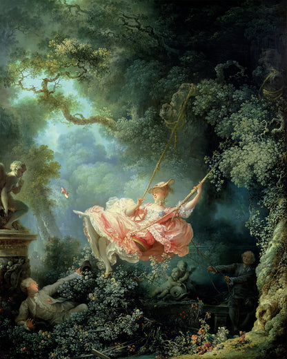 Art print of The Swing by Jean-Honoré Fragonard, 1767