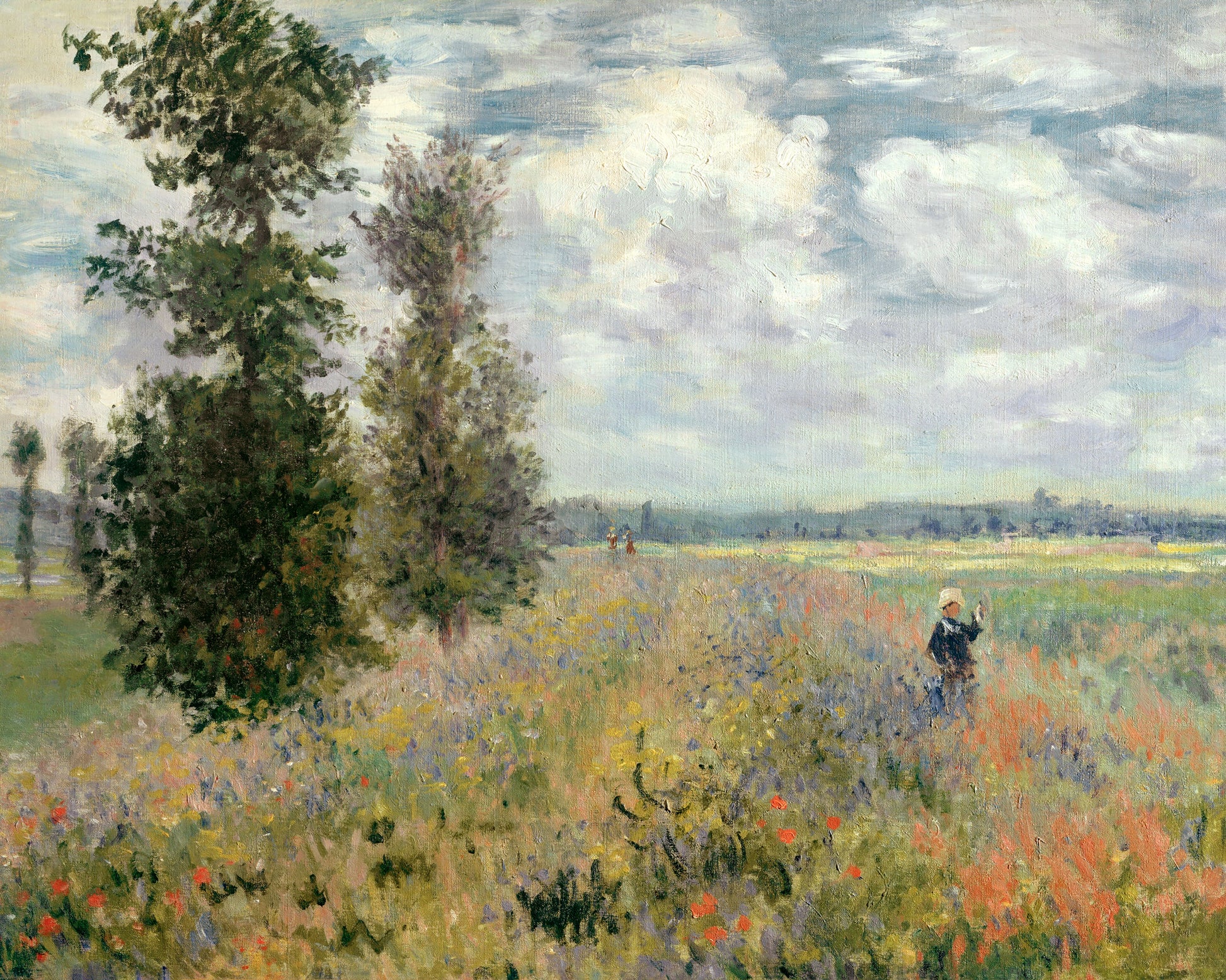 Art print of Poppy Fiend near Argenteuil by Claude Monet, 1875