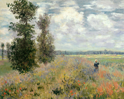 Art print of Poppy Fiend near Argenteuil by Claude Monet, 1875