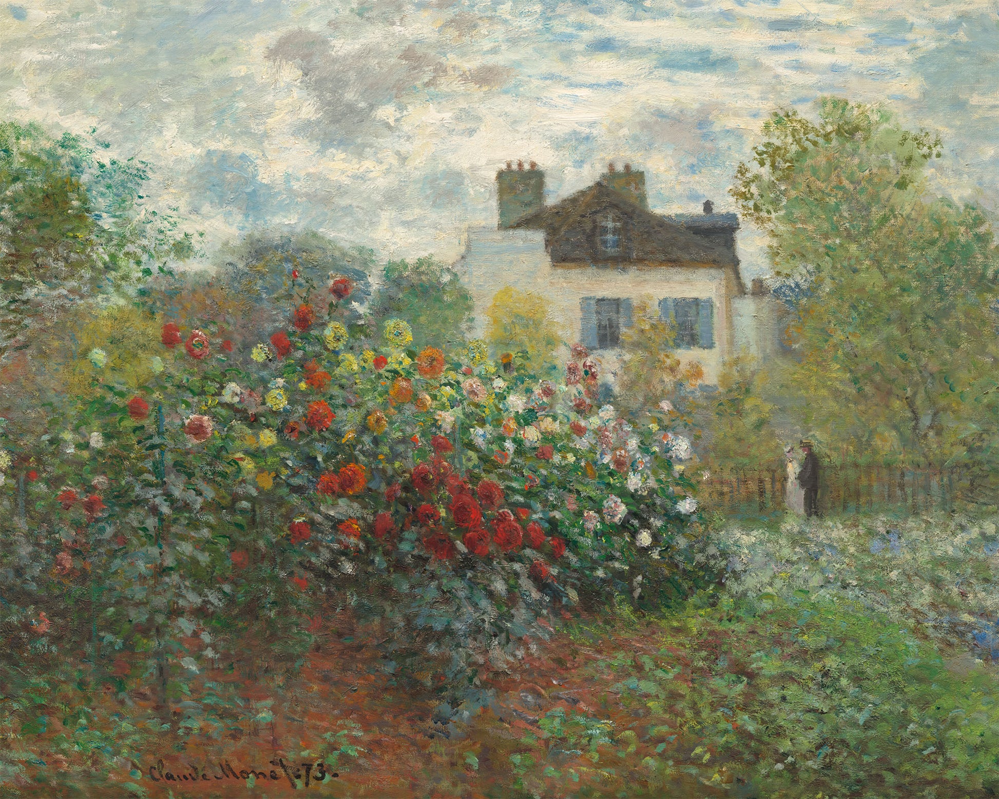 Image of Claude Monet's Painting The Artist's Garden in Argenteuil