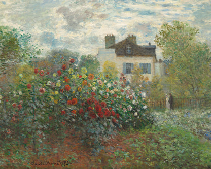 Image of Claude Monet's Painting The Artist's Garden in Argenteuil