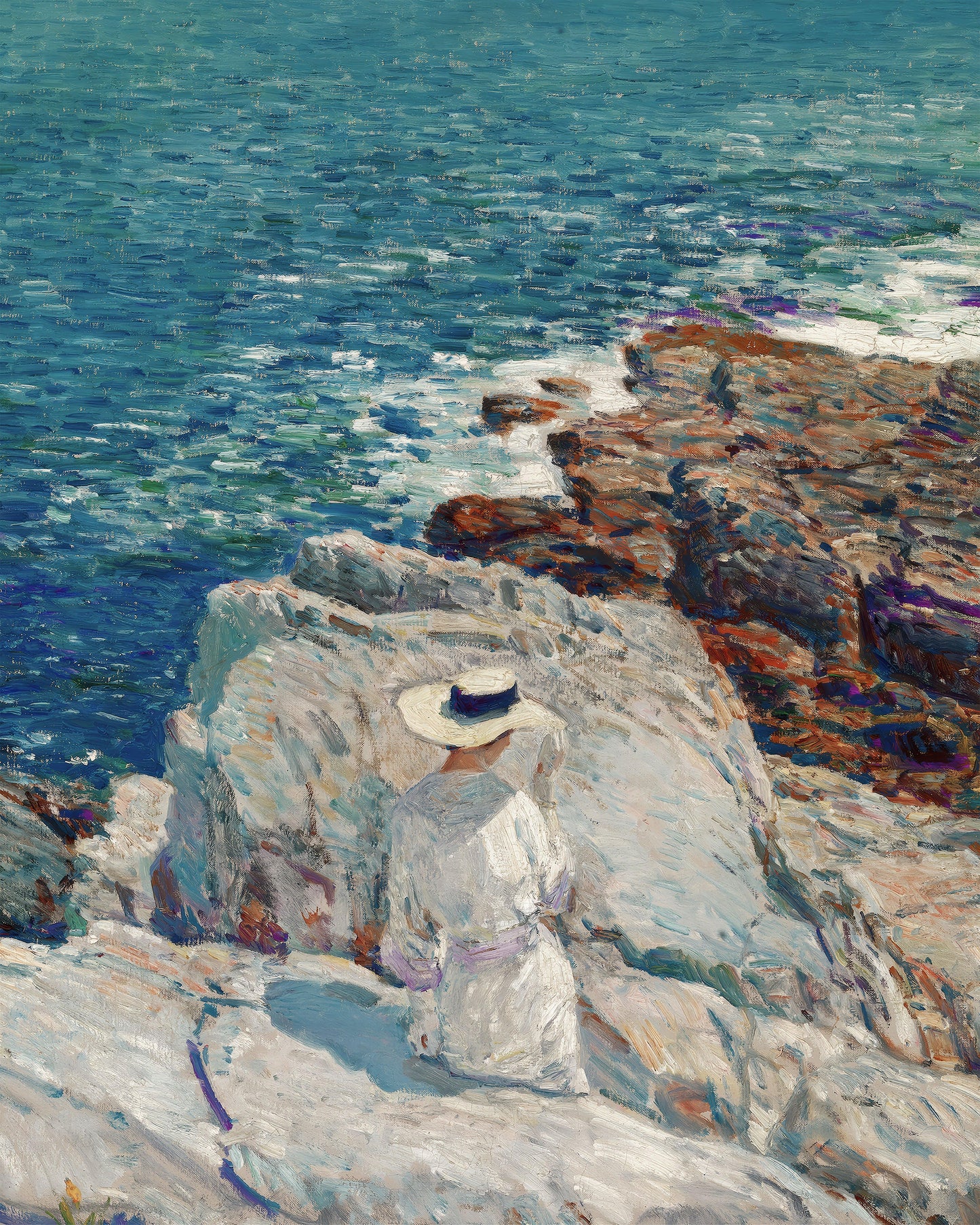 Art print of The South Ledges, Appledore by Childe Hassam, 1913