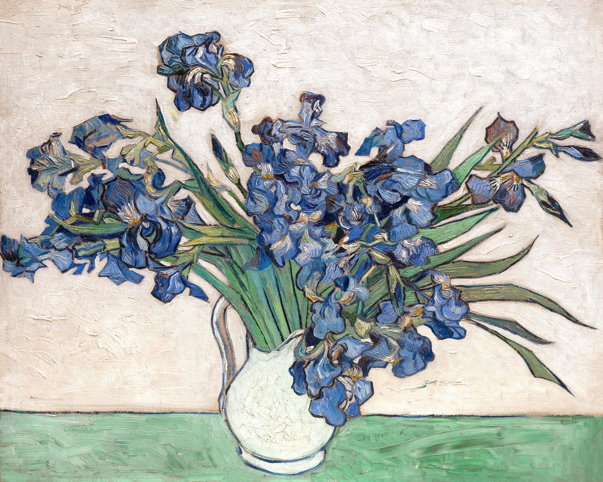 Art print of Irises by Vincent Van Gogh, 1890