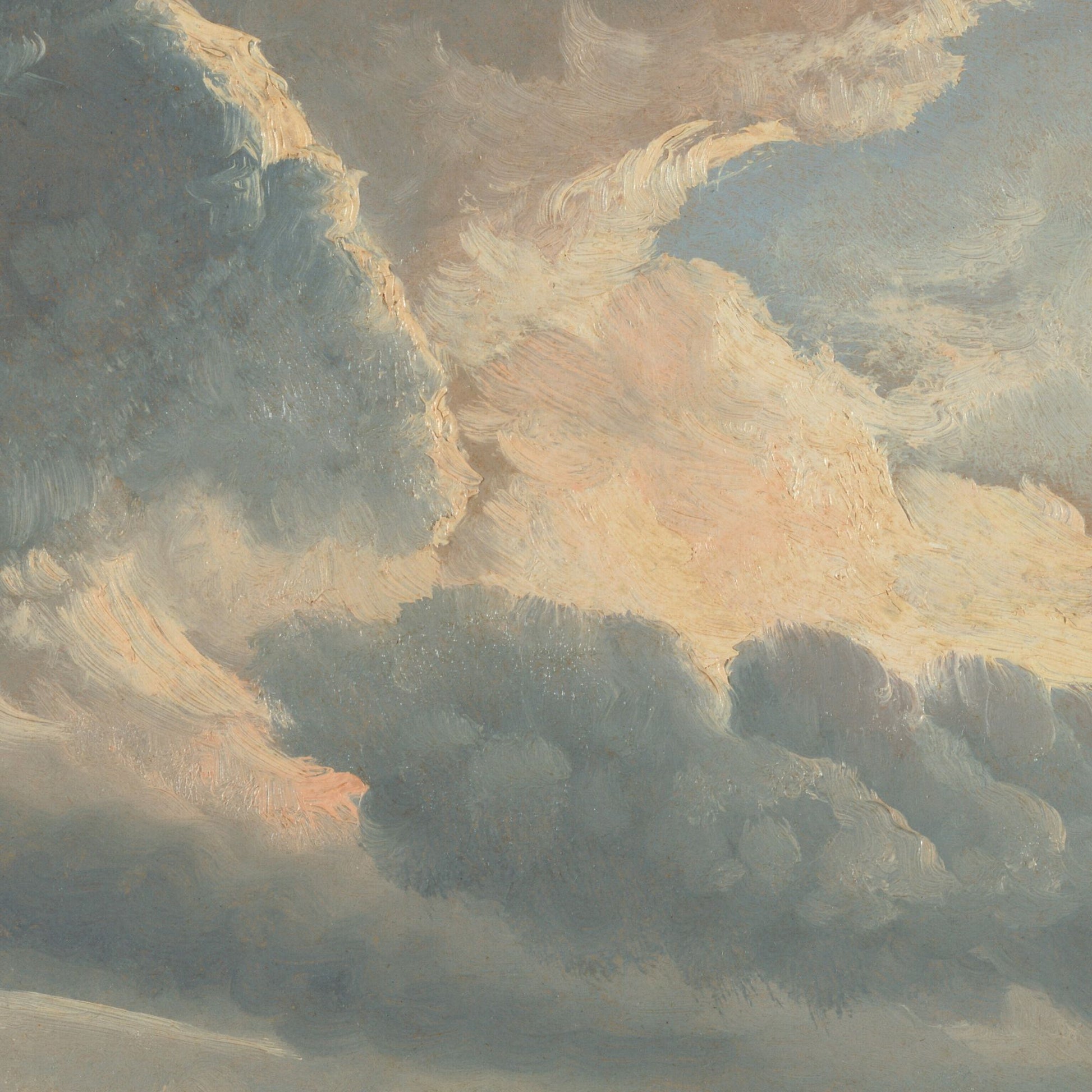 Close-up of cloud study painting