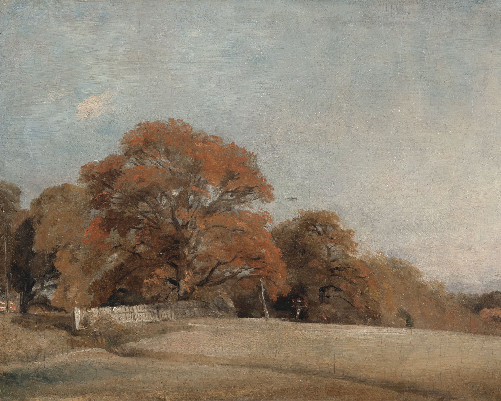 Art print of An Autumnal Landscape at East Bergholt by John Constable, 1805-1808