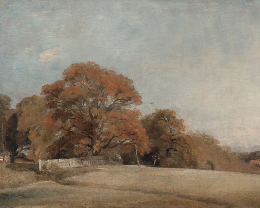 Art print of An Autumnal Landscape at East Bergholt by John Constable, 1805-1808